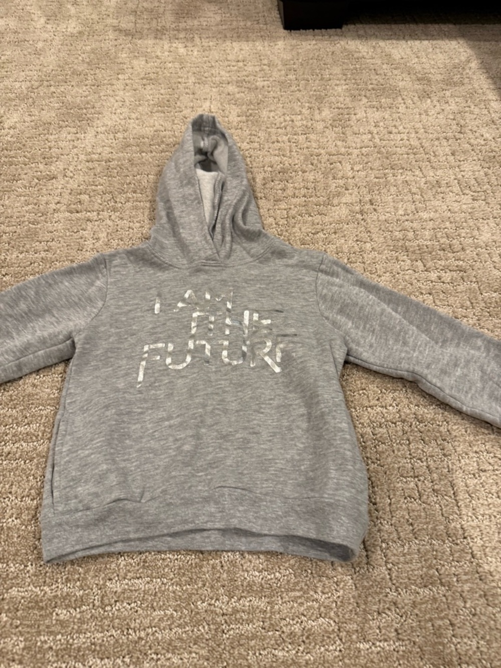 Target Kids Gray Hoodie with Metallic Logo